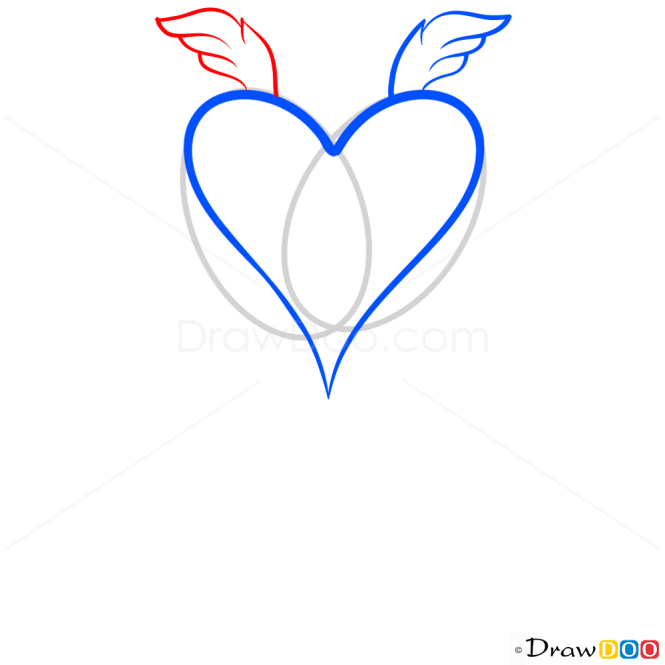 How to Draw Angel Wings, Hearts