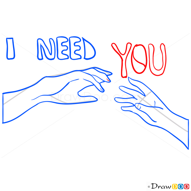 How to Draw I Need You, Hearts