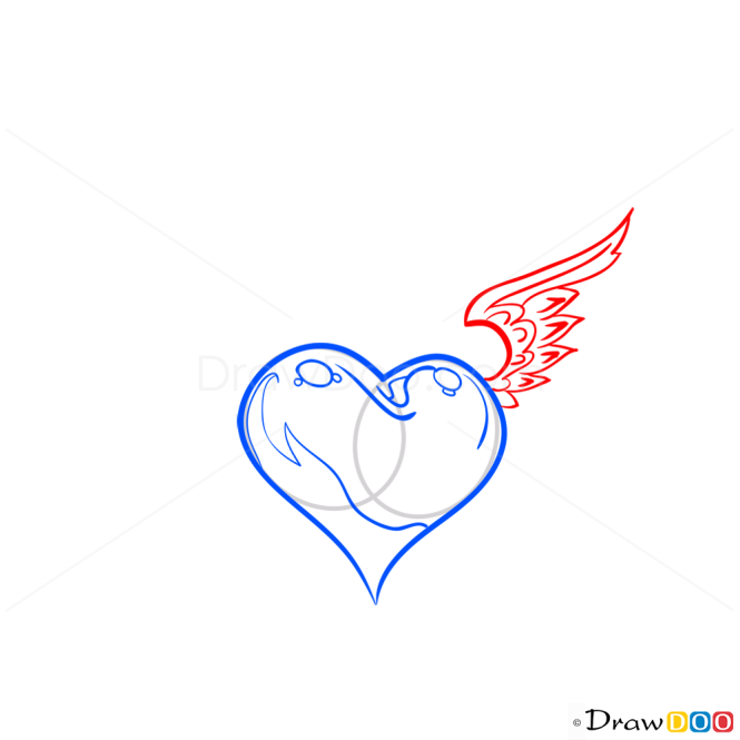 How to Draw Heart with Wings, Hearts
