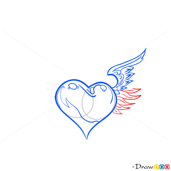 How to Draw Heart with Wings, Hearts