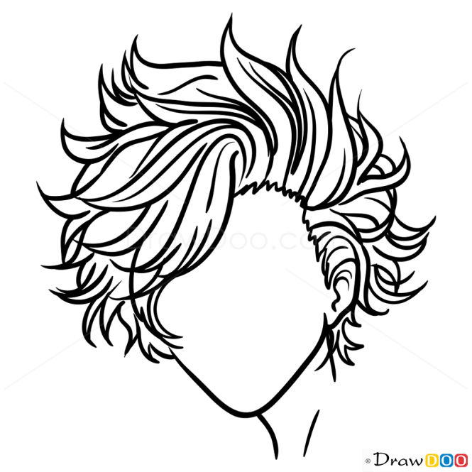 Drawing Hair Lessons, Step by Step Drawing