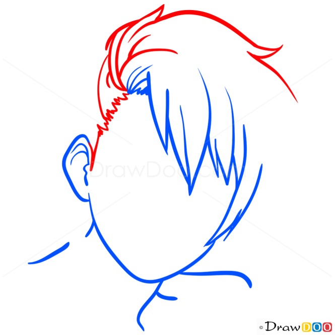 Hairstyle Drawings Lesson, Step by Step Drawing