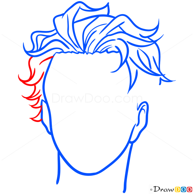 Easy Hair Drawing Lesson, Step by Step Drawing