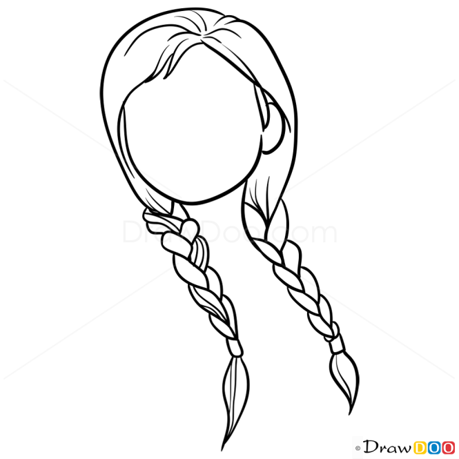 How to Draw Hair for Beginners Lesson