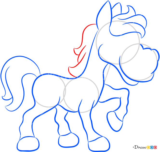 How to Draw Cartoon Horse, Horses and Unicorns