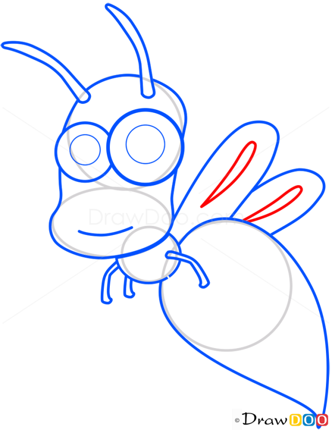 How to Draw Glowworm, Insects