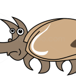 How to Draw Rhinoceros Beetle, Insects