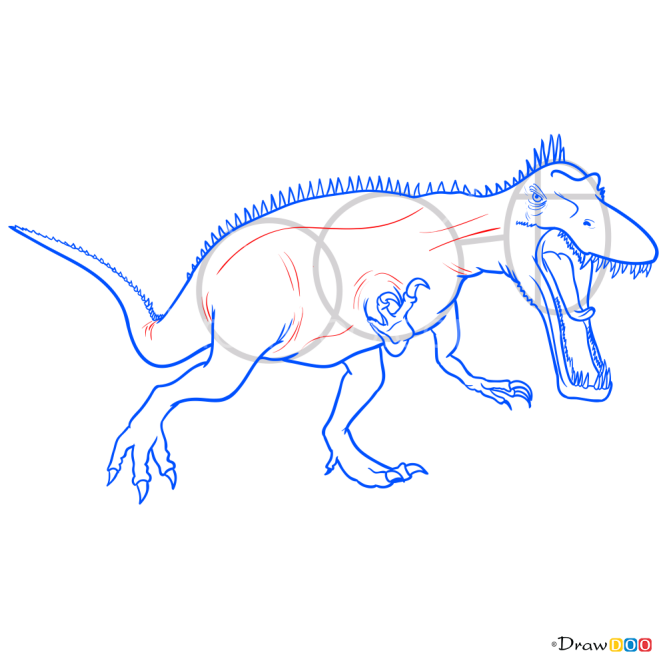 How to Draw Suchomimus, Jurassic Dinosaurs