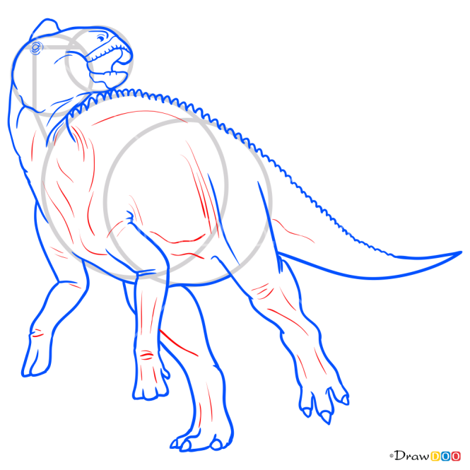 How to Draw Edmonotosaurus, Jurassic Dinosaurs