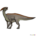 How to Draw Parasaurolophus, Jurassic Dinosaurs