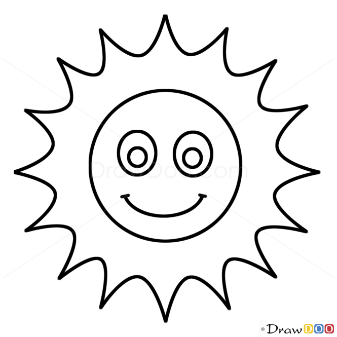 How to Draw Sun, Kids Draw