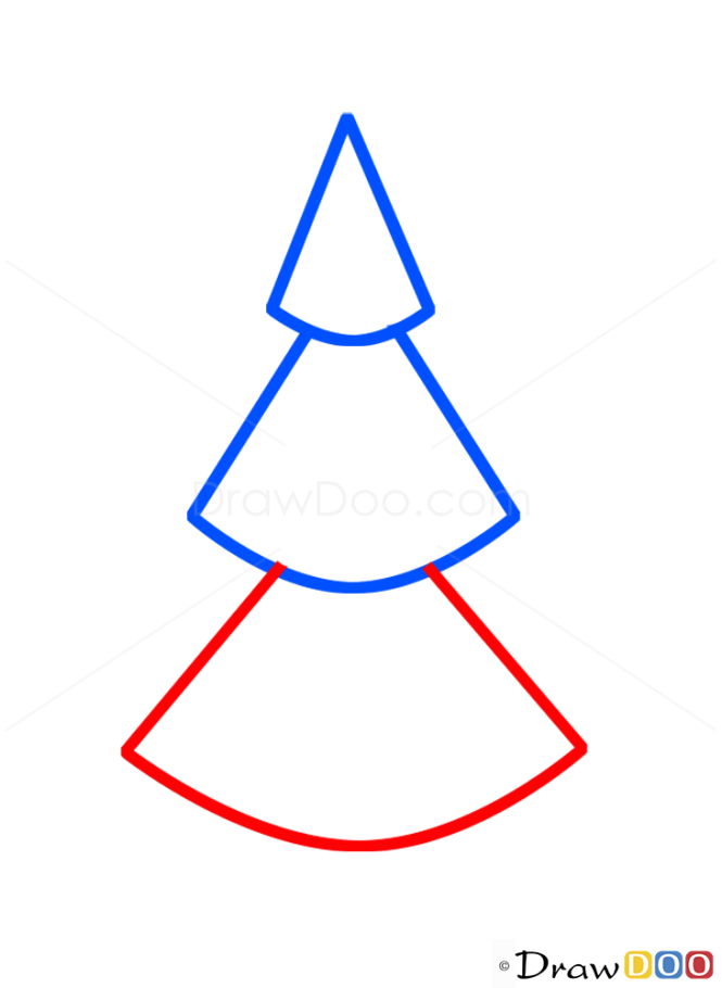 How to Draw Christmas Tree, Kids Draw