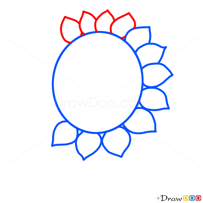 How to Draw Sunflower, Kids Draw