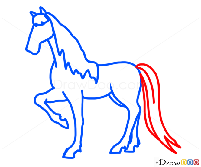 How to Draw Horse, Kids Draw