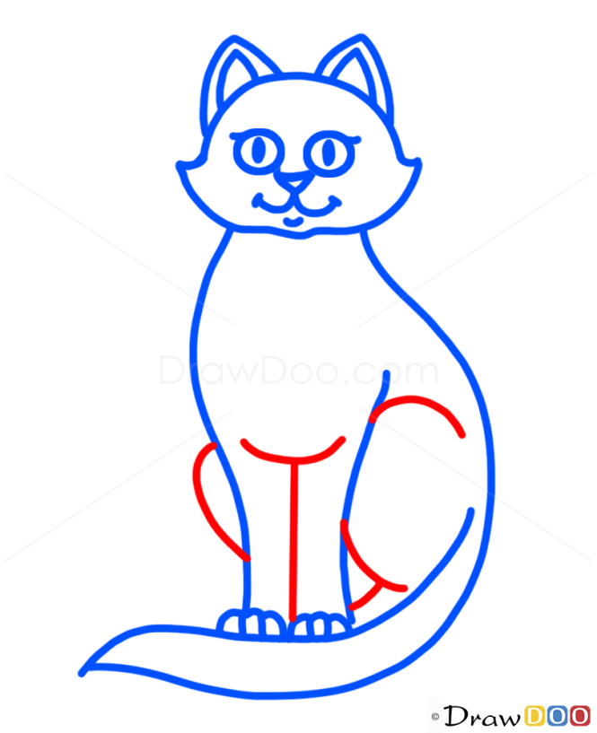 How to Draw Cat, Kids Draw