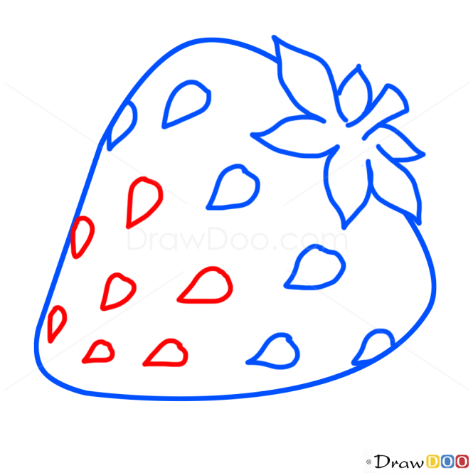 How to Draw Strawberry, Kids Draw