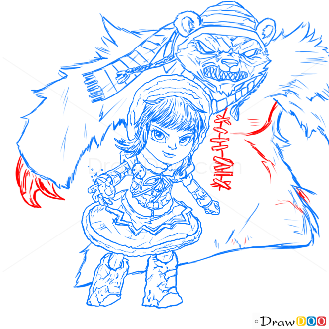 How to Draw Annie, League of Legends