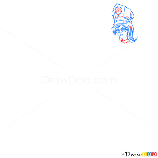How to Draw Caitlyn, League of Legends