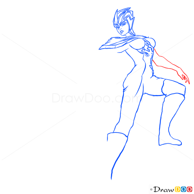 How to Draw Riven, League of Legends