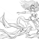 How to Draw Janna, League of Legends