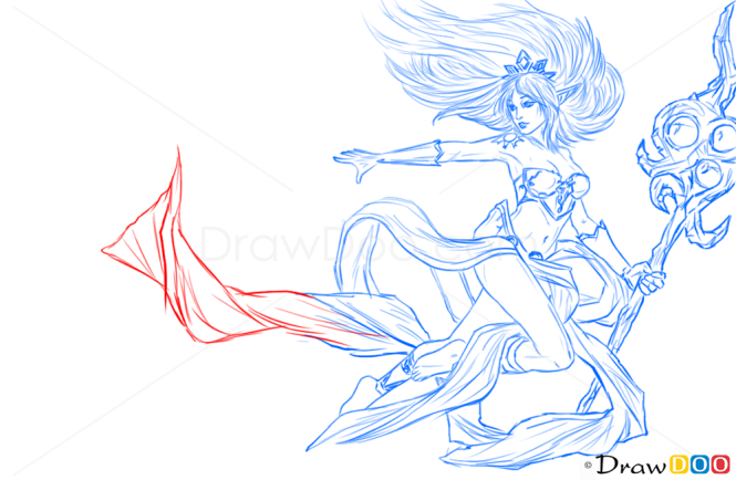 How to Draw Janna, League of Legends