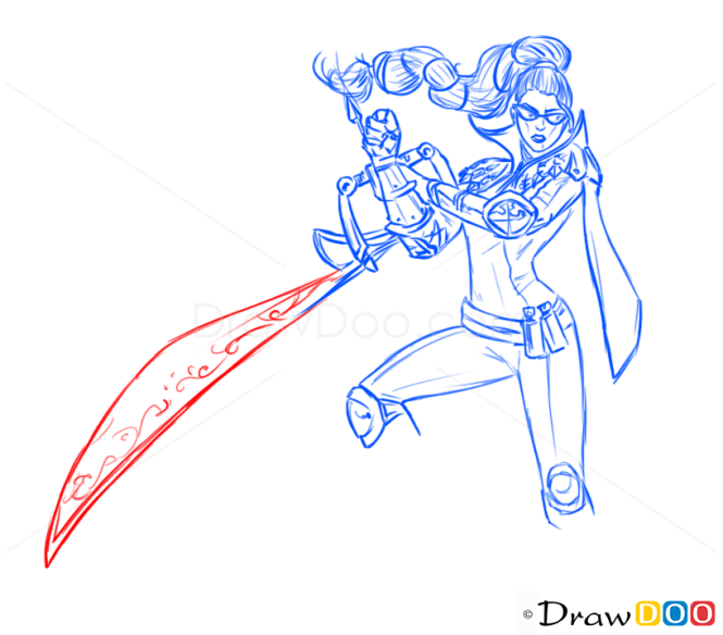 How to Draw Vayne, League of Legends
