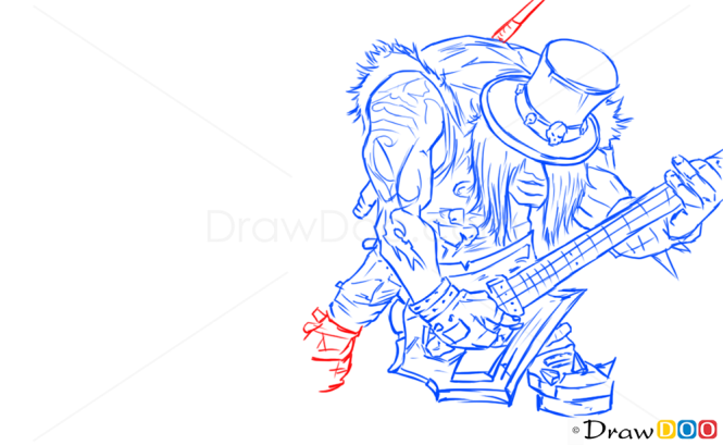 How to Draw Yorick, League of Legends