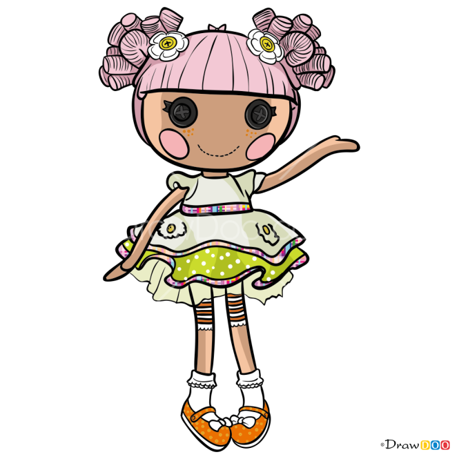 How to Draw Blossom Flowerpot, Lalaloopsy