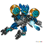 How to Draw Protector Of Water, Lego Bionicle