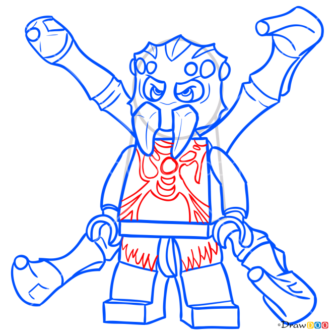 How to Draw Sparacon, Lego Chima