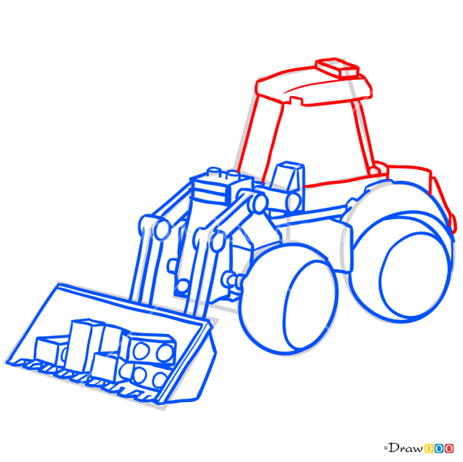 How to Draw Demolition Machine, Lego City