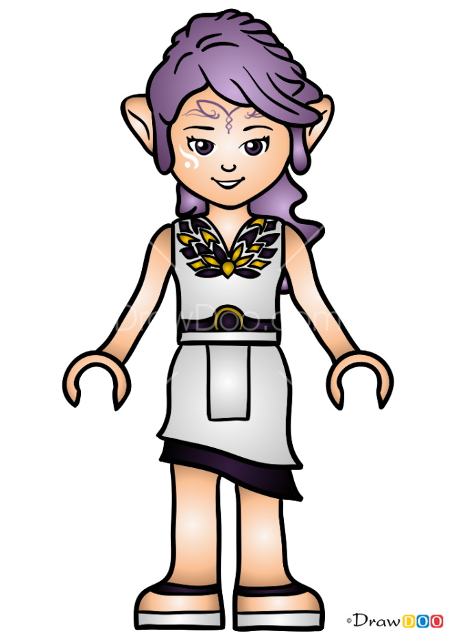 How to Draw Aira the Wind Elf, Lego Elves