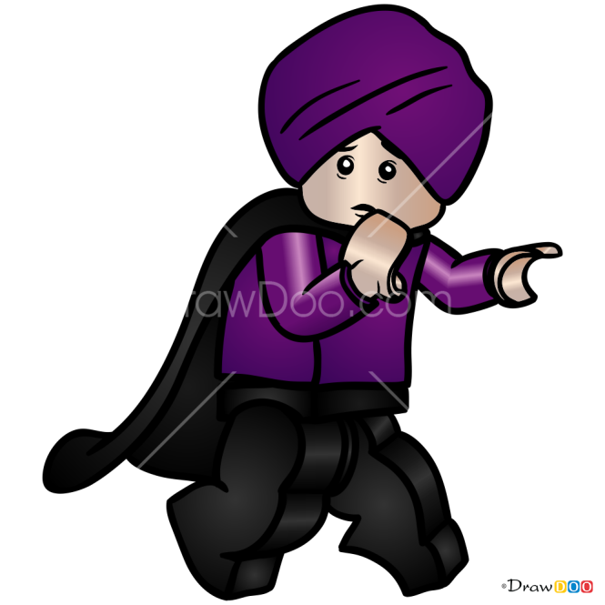 How to Draw Quirinus Quirrell, Lego Harry Potter
