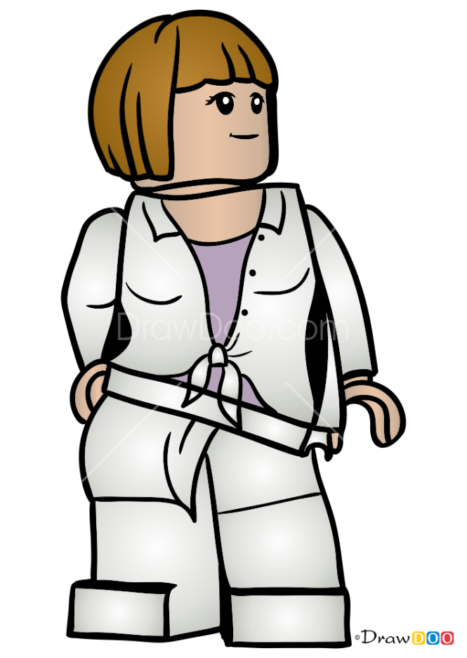 How to Draw Claire Dearing, Lego Jurassic World