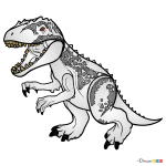 How to Draw Indominus Rex, Lego Jurassic World
