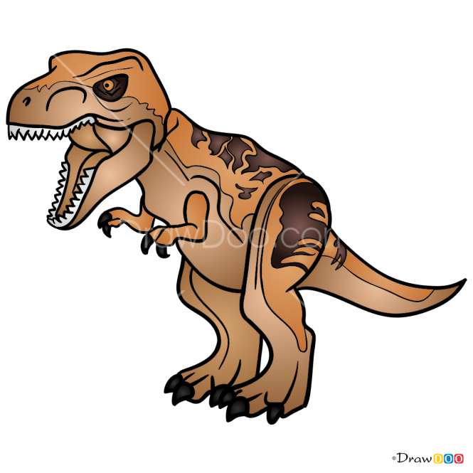 How to Draw Tyrannosaurus, Lego Jurassic World