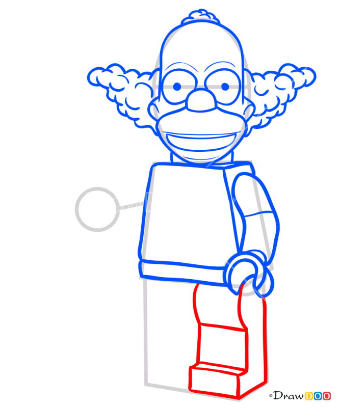 How to Draw Clown Krusty, Lego Simpsons