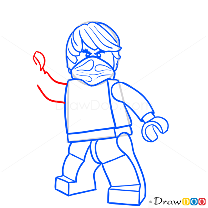 How to Draw Cole, Lego Ninjago