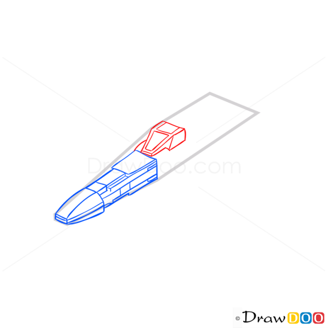 How to Draw X-Wing Starfighter, Lego Starwars