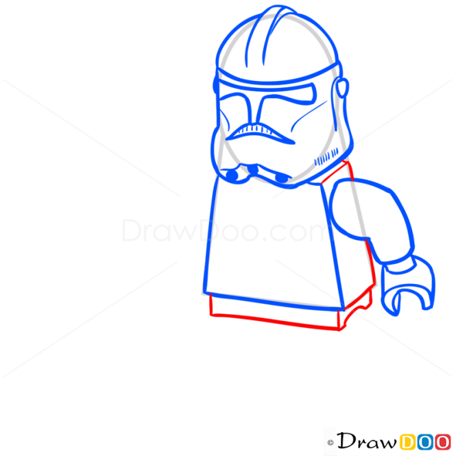 How to Draw Kashyyyk Trooper, Lego Starwars