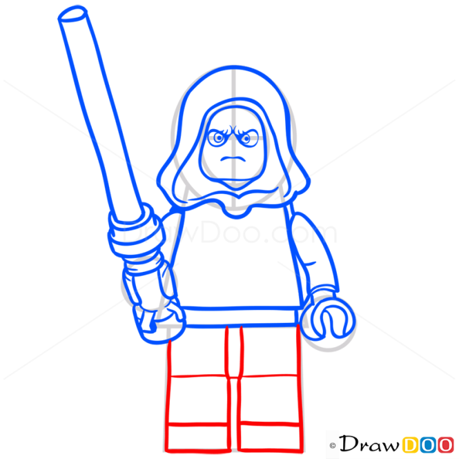 How to Draw Darth Sidious, Lego Starwars