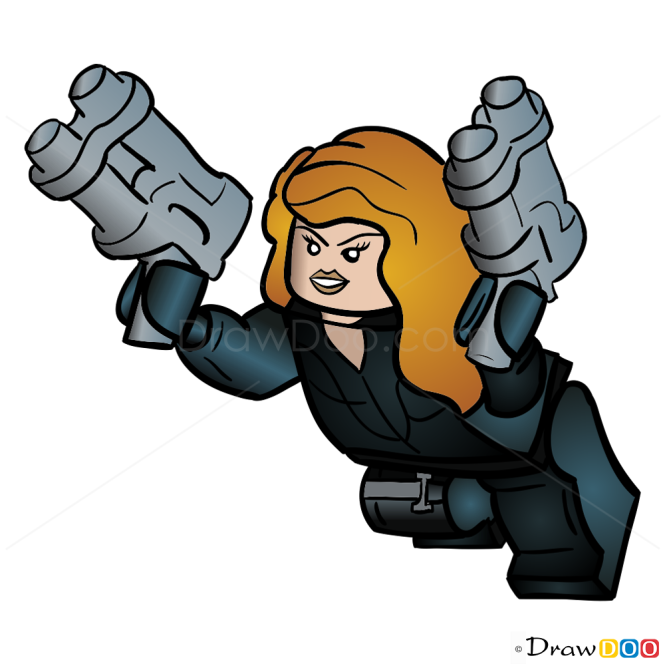 How to Draw Black Widow, Lego Super Heroes