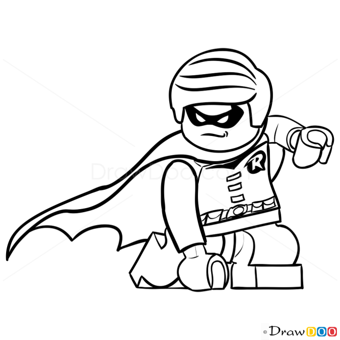 How to Draw Robin, Lego Super Heroes