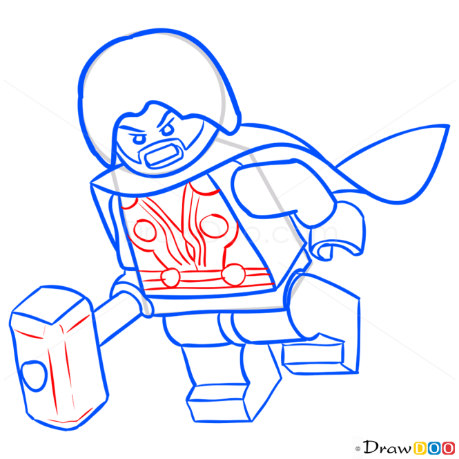 How to Draw Thor, Lego Super Heroes