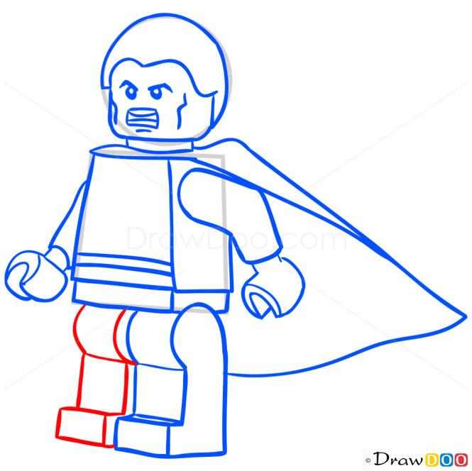 How to Draw Shazam, Lego Super Heroes