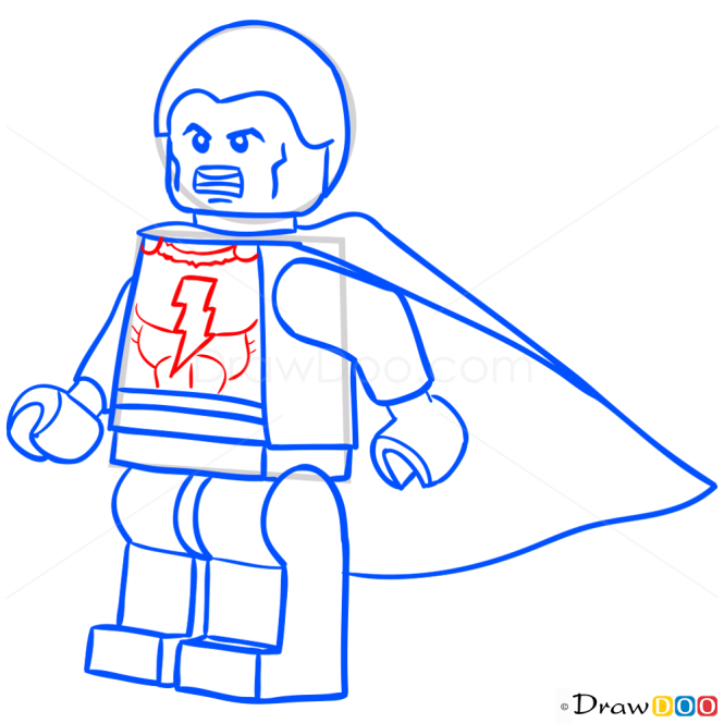 How to Draw Shazam, Lego Super Heroes