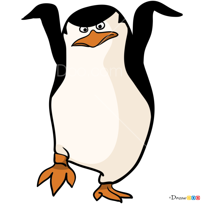 How to Draw Skipper Ninja, Penguins
