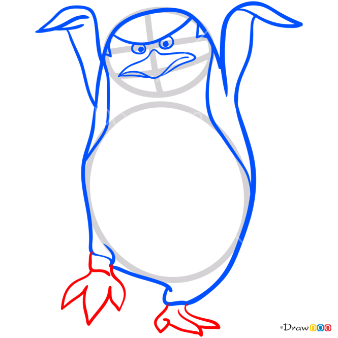 How to Draw Skipper Ninja, Penguins