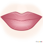 How to Draw Glamour Lips, Makeup