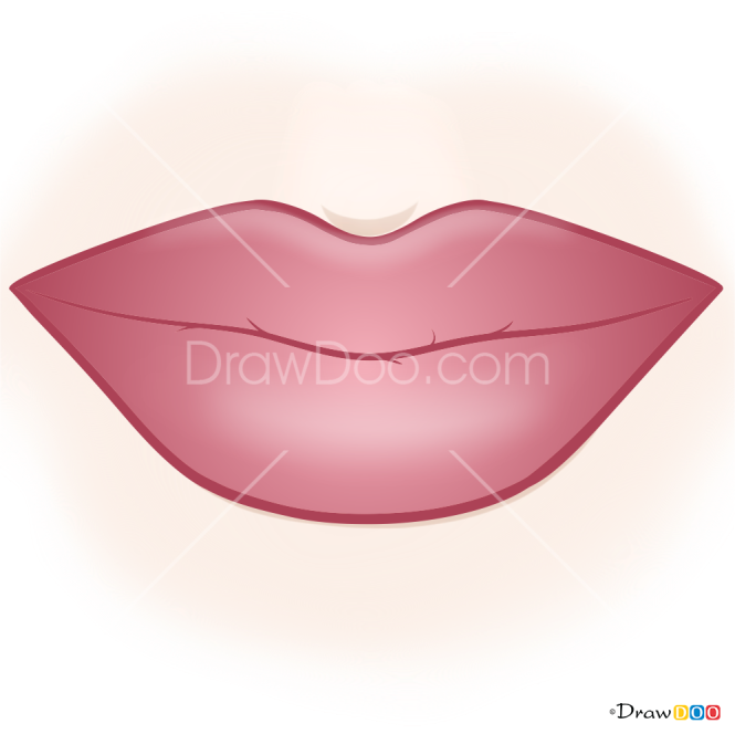 How to Draw Glamour Lips, Makeup